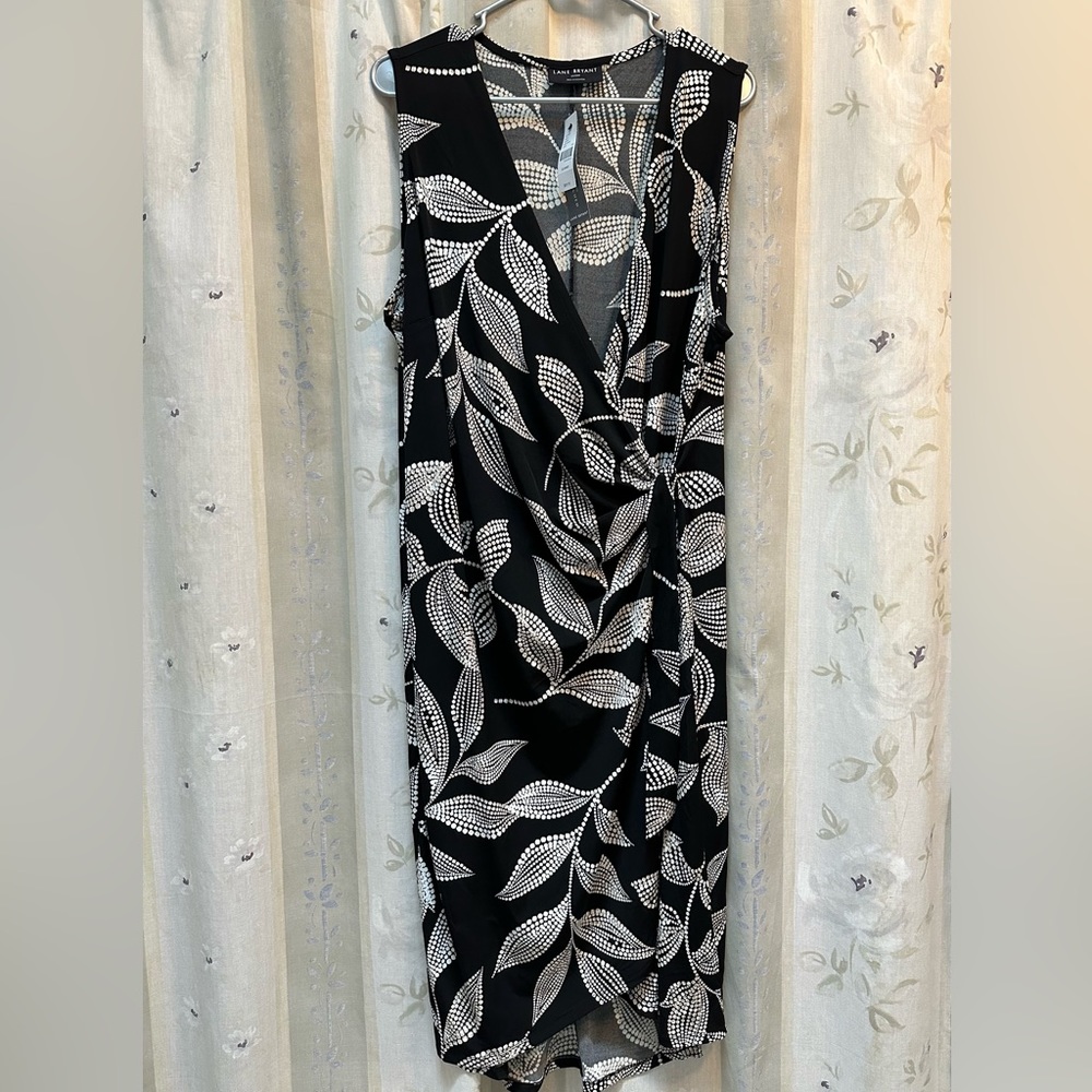 Lane Bryant Plus Size Sleeveless Wrap Tie Dress Size 22/24 Petite NWT
